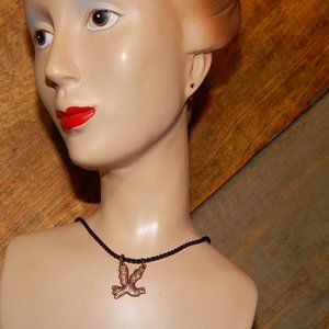 <3 $6 - $12 Vintage Peaceful Copper Dove Necklace <3